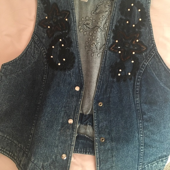 Elegant Denim Vest Jean - Picture 2 of 5